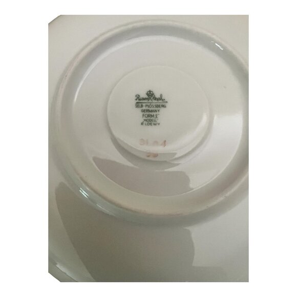 Rosenthal Selb Ploessberg Germany Teacup & Saucer Set Rose Pattern Gold Trim - Picture 9 of 9